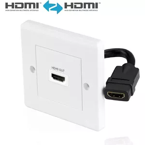 HDMI wall plate PureLink X-HW001-1 single port recessed HDMI outlet for wall mounting