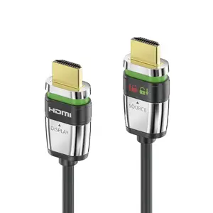 PureLink FiberX FX-I355-010 HDMI Cable 10 m HDMI Type A Male to HDMI Type A Male HDMI 2.0 Gold-plated Contacts 18 Gbit/s Grey Silver
