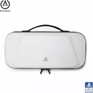 Protective cover for Sony portable game console PowerA PSCS0355-01 — felt and rubber, white, 154×335×72 mm