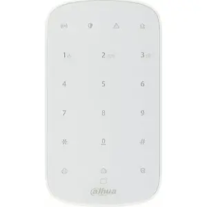 Keypad DAHUA ARK30T-W2(868) for fire alarm control panels, white, AA battery, 82×146×22.6 mm