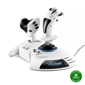 Thrustmaster T.Flight Hotas One Microsoft Flight Simulator Edition Melns, Balts USB Kursorsvira + dzinēja vadības svira PC (dators), Xbox One, Xbox One S, Xbox One X