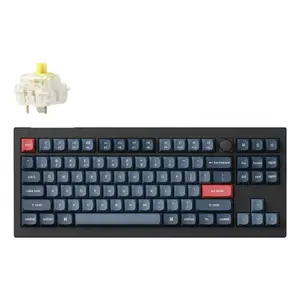 Keychron V3 Max Keyboard Universal RF Wireless Bluetooth Black Grey Tenkeyless