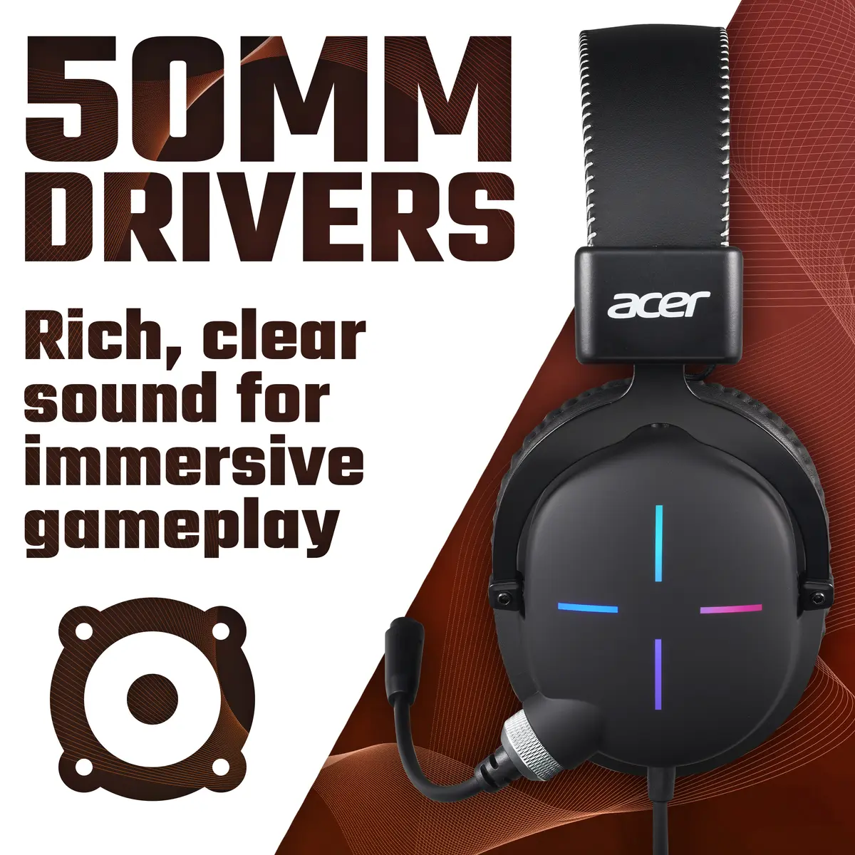 Acer Nitro Gaming Headset II NHW200 austiņas Photo 2