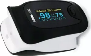 Пульсоксиметр ALFA JUMPER JPD-500D OLED — пальчиковый измеритель SpO2 и пульса с OLED‑дисплеем
