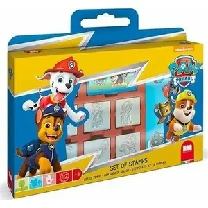 Детский набор штампов Multiprint PAW Patrol: 7 штампов, 3 стираемых фломастера, подушечка с чернилами и книга заданий