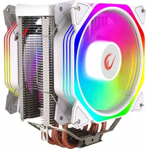 CPU Cooler RAMPAGE Octagon C60 for LGA 1700 / AM5, 1800 RPM, 2×120 mm ARGB, White