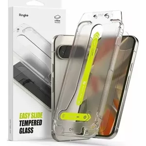 Tempered Glass Screen Protector 2-pack Ringke Easy Slide for Google Pixel 9 / 9 Pro Clear
