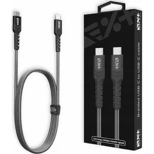 USB-C kabelis next one NEX-CO-CL-5 3.1 Gen 2, 1.2 m, Space Gray