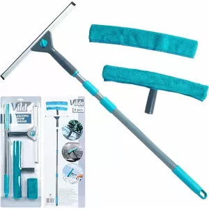 Window cleaner Vilde Mop Telescopic with squeegee, 4 pcs set, telescopic handle