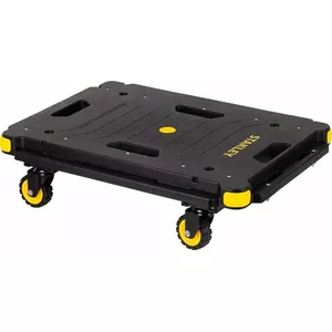 Platform Trolley STANLEY SXWT-PC531-SP — plastic deck, load capacity 137 kg, compact transport trolley