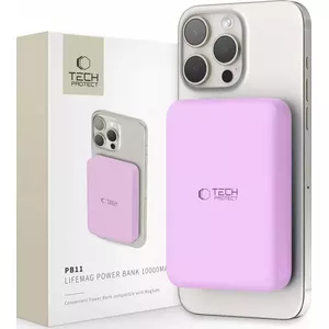Powerbank Tech-Protect PB11 LifeMag MagSafe 10000mAh portable battery lilac