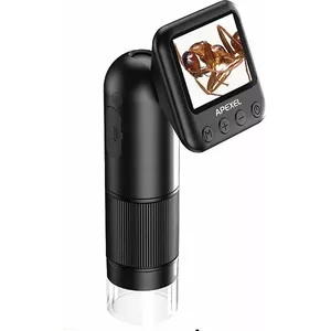 Digital Microscope Apexel MS008 with 2" LCD, 400–800× Magnification, HD 720p Photo & Video