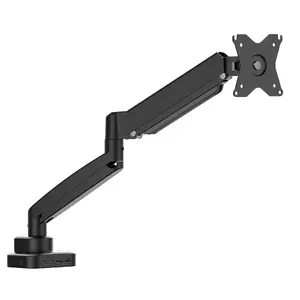 j5create JTSA301 Ergonomic Monitor Mount with Dock for 17 to 32 Inch Screens up to 8 kg Black Clamp and Grommet VESA 75x75 to 100x100 mm