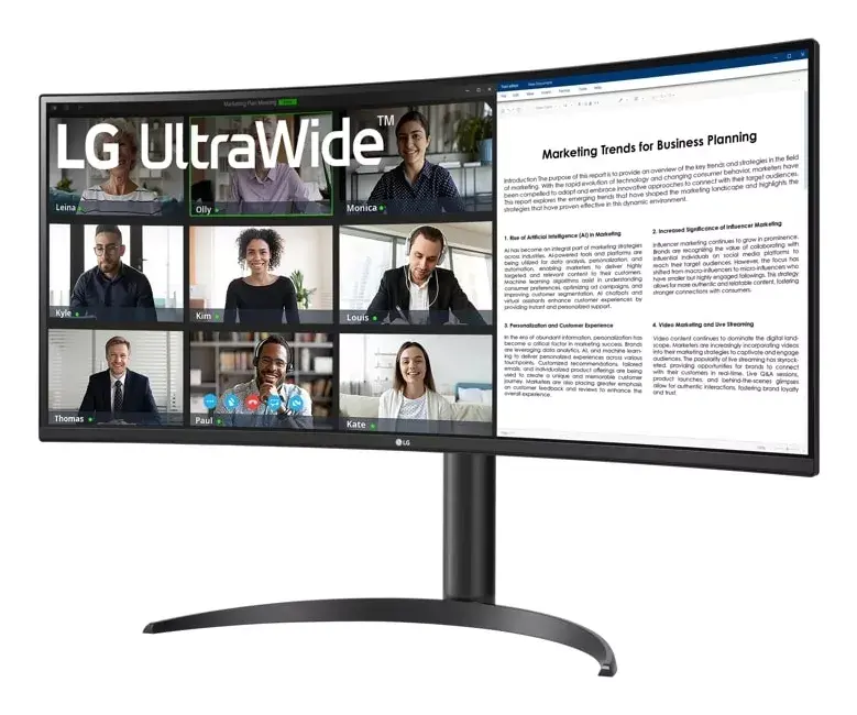 datora monitors LG 34WR55QK-B Photo 3