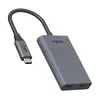 Rapoo UCH-4013 USB Type-C centrmezgls Pelēks Photo 3
