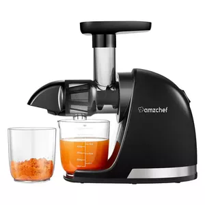 Slow juicer AMZCHEF ZM1501-BK-SM Black 150W low-speed citrus and vegetable press