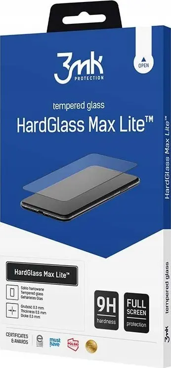 Rūdīta stikla ekrāna aizsargplēve 3MK HardGlass