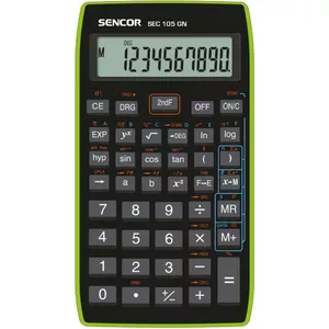 Calculator SENCOR SEC 105 GN LCD 10-digit portable basic functions green