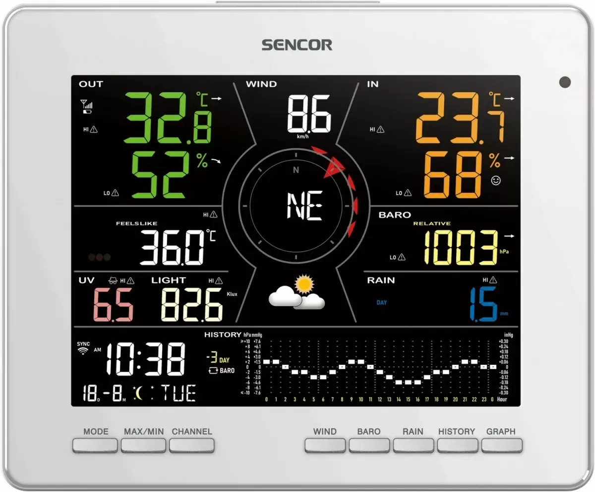 Метеостанция SENCOR SWS 16600 WiFi Photo 14