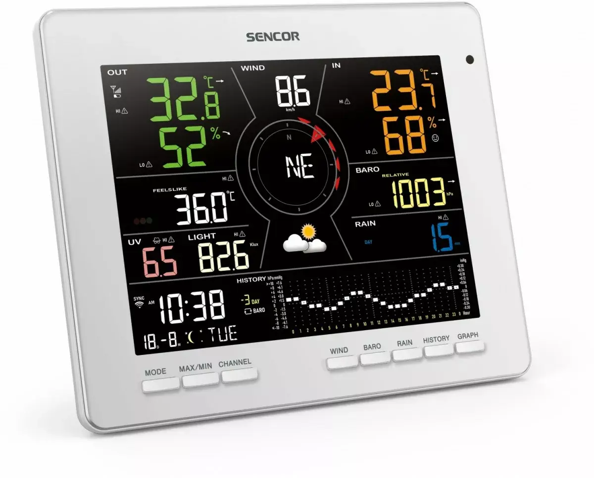 Метеостанция SENCOR SWS 16600 WiFi Photo 15