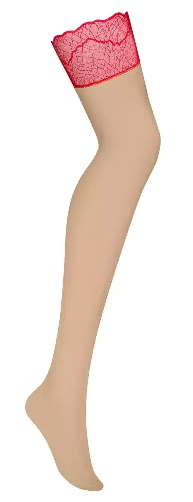Paaugstinātas malas zeķes Obsessive OBS Stockings 2XL/3XL Photo 2