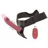 you2toys Strap-on Silicone Pink с двухмоторным вибратором Photo 2