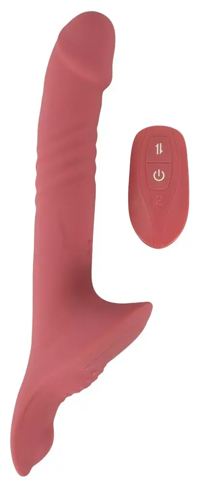 you2toys Strap-on Silicone Pink с двухмоторным вибратором Photo 5