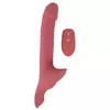 you2toys Strap-on Silicone Pink с двухмоторным вибратором Photo 5