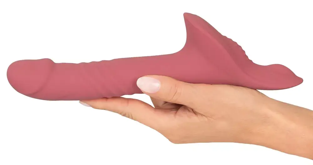 you2toys Strap-on Silicone Pink с двухмоторным вибратором Photo 7