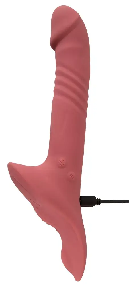 you2toys Strap-on Silicone Pink с двухмоторным вибратором Photo 9
