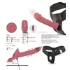 you2toys Strap-on Silicone Pink с двухмоторным вибратором Photo 14