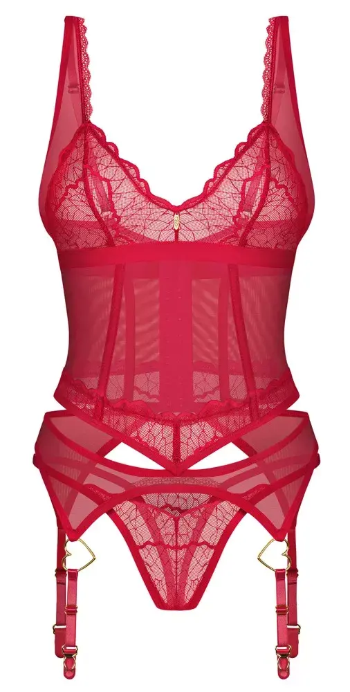 Корсет Obsessive Cupide Desir 2XL/3XL чёрный Photo 4