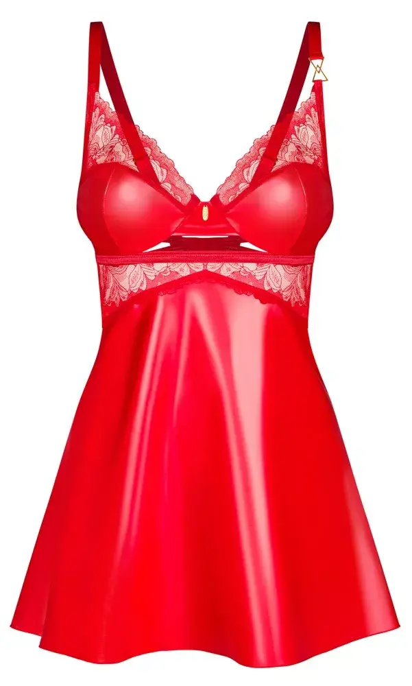 Неглиже Obsessive Aliosa 2XL/3XL чёрный Photo 5