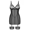 Неглиже Obsessive Nuites L/XL чёрное Photo 5