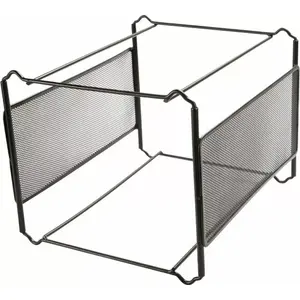 Mini Archive Office Set Q-Connect KF00833 — Metal, Black, compact desktop organizer