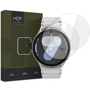 Закалённое стекло защитное Hofi Glass Pro+ 2 шт для Samsung Galaxy Watch 4/5/6/7/FE (40 мм) прозрачное