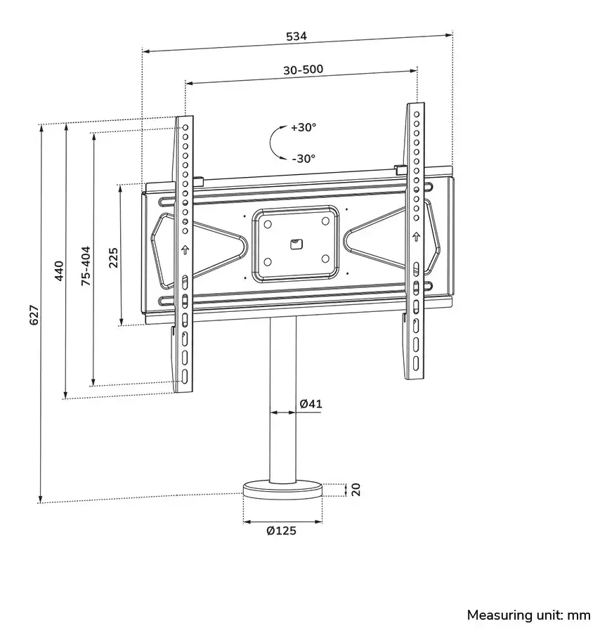 Neomounts bolt-down TV desk mount DS42-430BL14 Photo 13