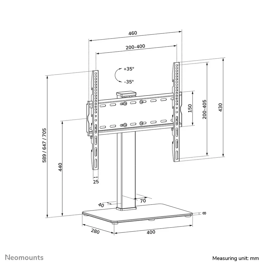 Neomounts TV galda statīvs DS45-430BL14 Photo 18