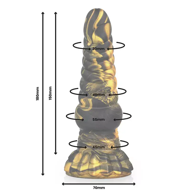 Dildo EPIC FURIAS Silicone multicolor Photo 2