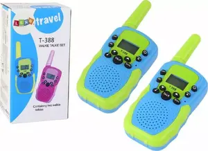 LEANToys Walkie Talkie Set for Kids, Green and Blue, 3km Range