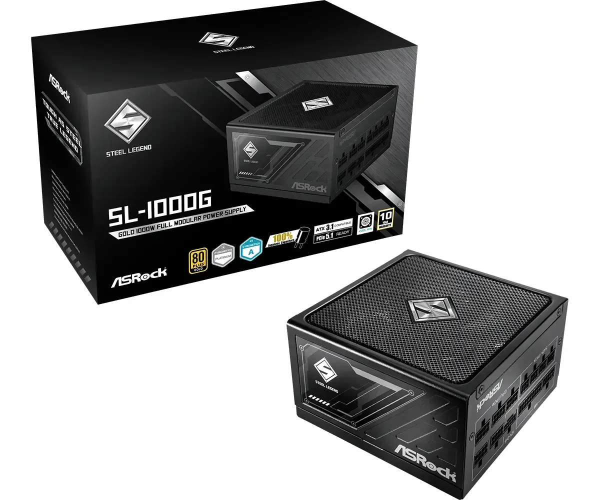 ASROCK SL-1000G Steel Legend 1000 W barošanas bloks Photo 8