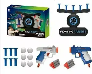 LEANToys shooting target skill game pistol with floating balls — children's target shooting toy