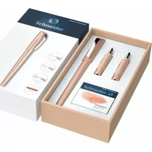 Gift box of Schneider Electric Callissima pens — apricot color set