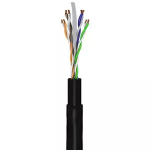 Networking cable Goobay 94393 RJ-45 Cat6 30 m Black