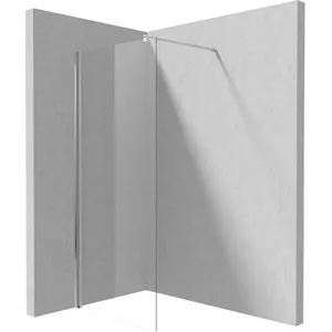 Walk-in shower wall Deante Kerria Plus 80 cm - glass panel for open shower area, 80 cm width