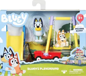 Игровой набор BLUEY 90078 «Детская площадка» — фигурка персонажа и аксессуары для игры