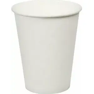 Papīra vienreizlietojamais krūks Lumarko 250 ml — balts, 50 gab.