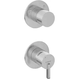 Concealed shower mixer deante BQS_F44P with diverter, wall-mounted concealed installation
