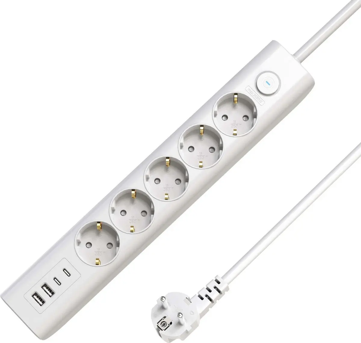 Сетевой фильтр MicroConnect 5 розеток Schuko USB Photo 2