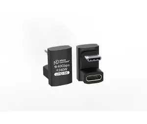 Адаптер MicroConnect USB4 Gen 3x2 USB-C USB C штекер на USB C гнездо алюминий